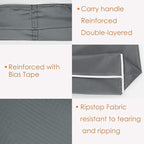 BeeGreen Grey Reusable Shopping Bags Wholesale Gray Reusable Grocery Bags Bulk Foldable-Machine Washable with Zipper Storage Pouch 20 Pieces