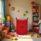 Baby Laundry Basket Baby Nursery Hamper Kids Laundry Basket Toy Storage Bin for Boys Room Decor Gift Baskets for Bedroom Bathroom(Spider Web)