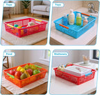 6 Pack Large Plastic Classroom Paper Organizers, Turn in Trays Classroom,Paper Trays for Classroom, Book Baskets for Library, Drawers, Office, Home (13.6 x 10 x 3.1 Inch)