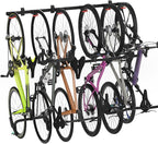Mount-It! WheelsUp Bike Wall Mount for 6 Bikes | Heavy-Duty Garage Storage Rack | Adjustable Padded Hooks | Space-Saving Vertical Bike Storage Solution for Home and Garage, Max Capacity 330 lbs