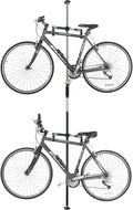 SPAREHAND Q-RAK II - Dual Bike Storage System - CP - Bike Rack Garage Storage - Indoor Bike Storage for 2 Bikes (Black)