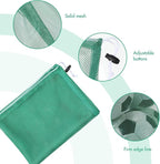 Berlune Large Mesh Laundry Bags, 24 x 36 Inch Bulk Wash Set with Drawstring for Commercial Use, Dorms, Vacation Rentals, Laundromats, Apartments & Facilities(Green,30)