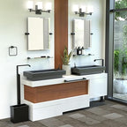 Gatco 5656MX A-Line Glass Shelf, Matte Black