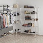 24" Deep x 42" Wide x 74" Height Wire Shelving Kit | 5-Tier | NSF Commercial Storage Rack Unit