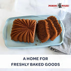 Nordic Ware Loaf Cake Keeper, Blue,12.8"L x 7.3"W x 4.6"H