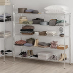 21" Deep x 72" Wide x 64" Height Wire Shelving Kit | 5-Tier | NSF Commercial Storage Rack Unit