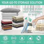 Cozy Essential Vacuum Storage Bags, Space Saver Bags，Compression for Comforters and Blankets, Pillow, Bedding, Sealer Clothes Storage, 20 ECombo