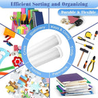 Jetec 32 Pcs Mesh Zipper Bags Toy Storage Bikini Organizer Bag Bolsas Para Guardar Trajes De Bano Waterproof Zipper Reusable Pouch Puzzle Multipurpose for Storage Office(White,7.5 x 5 Inch)