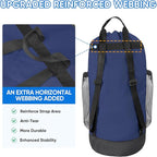 BALEINE 2PK 120L Laundry Bag Backpack, 900D Oxford Fabric Large Travel Laundry Bags with Shoulder Straps and 2 Mesh Pockets for College Dorm, Apartment, Laundromat (Navy, 120L)
