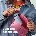 Hydro Flask Micro Bottle - Insulated Mini Leak Proof Flask for Purse or Pocket in 6.7 Oz Trillium Pink