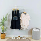 Industrial Wall Pipe Clothing Racks - Heavy Duty Metal Clothes Hanger with Hook, Wall-Mounted Garment Holder Racks,Wall Clothing Bar/Coat Hanging Rail/Hanging Rod for Closet Storage, 2 Pack, White