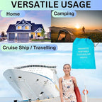 Magnetic Clothesline for Cruise Ship Cabin Approved - Strong Rubber Coated Non-Scratch Magnets, Travel Clothesline for Cruise Ship Essentials 2026 Updated Stronger Magnets