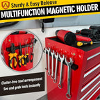 Double Sided Magnetic Tool Holder, 12 Inch Magnetic Tool Bar, Heavy Duty Wall Mount Strip with Ultra Strong Magnet for Garage, Workshop, Jobsite, Shed and Kitchen (2 Pack)