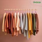 NEATERIZE Clothes Hangers Plastic 20 Pack for Adults - Plastic Hangers, The Perfect Coat Hanger and Space Saving Clothes Hangers for Closet, Percheros Ganchos para Colgar Ropa Hangars - Pink Hangers