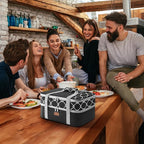 Lifewit Insulated Double Decker Casserole Carrier, Lasagna Lugger Holder for Hot or Cold Food, Fits 9" x 13" Baking Dish, Thermal Lunch Tote Bag for Potluck Parties, Picnic and Cookouts, Black