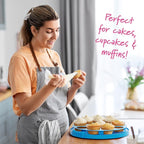 Cake Cupcake Carrier with Lid and Handle + Cake Stand Plate with Dome | 10" Round Cake Container Holder with Cover | Plastic Pie Carrier Cake Storage Container | Bunt Keeper Platter Tray for Transport