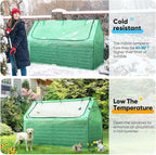 Quictent Raised Garden Bed Galvanized Raised Beds for Gardening Vegetables with Cover 6x3x2 ft Tall Metal Planter Box Outdoor Use (Green)