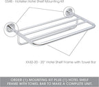 Ginger 034B/PC Hotel Shelf Mounting Kit, Hotelier, Polished Chrome