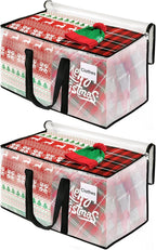 BlissTotes Moving Bags, 76L 2-Pack Storage Bags, Moving Box Heavy Duty Extra Large, Moving Totes with Zipper, Reinforced Handles Boxes for Packaging Moving, Decorative Wreath Storage
