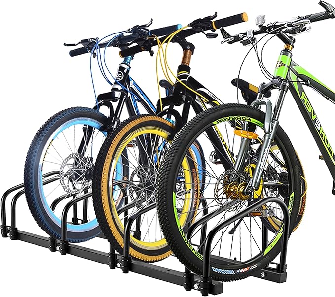 Bike Stand, 4 Bikes Rack Garage, 2.4" Width for most of Bikes
