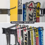 WALMANN Garage Storage Organization System Ski Wall Rack Up to 10 Pairs of Skis Mount Hanger Home Shed and Garage Snowboard Wall Rack Holds Up to 300 lbs