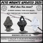 Snow Ski Wall Mounts with Gear Hooks (Black) – Heavy-Duty Ski Rack for Wall Display & Storage – Space-Saving Organizer & Winter Sports Wall Art