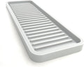 Happitasa Silicone Kitchen Sink Organizer Tray, Sponge Holder and Countertop Protector | Bathroom and Kitchen Soap Dish and Dispenser Tray (Light Grey, 12"x4")
