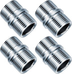 4 Pcs Coarse Thread Connectors 1 Inch/25.4mm Diameter Metal Rack Connector Wire Shelf Connectors Wire Rack Shelve Unit Pole Connector for Metal Poles (ID: 16mm,OD: 23mm)