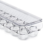 Sorbus Soda Can Organizer for Refrigerator & Egg Holder for Fridge Set, 4 Stackable Can Holder Dispenser Holds 12 Cans Each & 2 Egg Holders with Lid holds 14 eggs for Fridge, Pantry, Freezer, BPA-Free