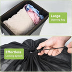OTraki Ex-Large Mesh Laundry Bags 36x43 Inch Drawstring Laundry Bag 2 Pack Dirty Clothes Mesh Net Bag Heavy Duty Travel Storage Organize Bag for Hotel Beach,Don't Drying, Melting 140-176℉ Black