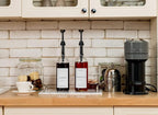 Demi's Home 25.4 oz 750 ml Glass Coffee Syrup Dispenser for Coffee Bar - 2 Pack - Comprehensive Label Set & ¼ oz Pumps Included