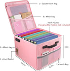 TOMKID Fireproof File Cabinet with Lock, Fireproof Document Organizer Collapsible File Box Filing Cabinet with Handle for Letter Legal Folder Certifications