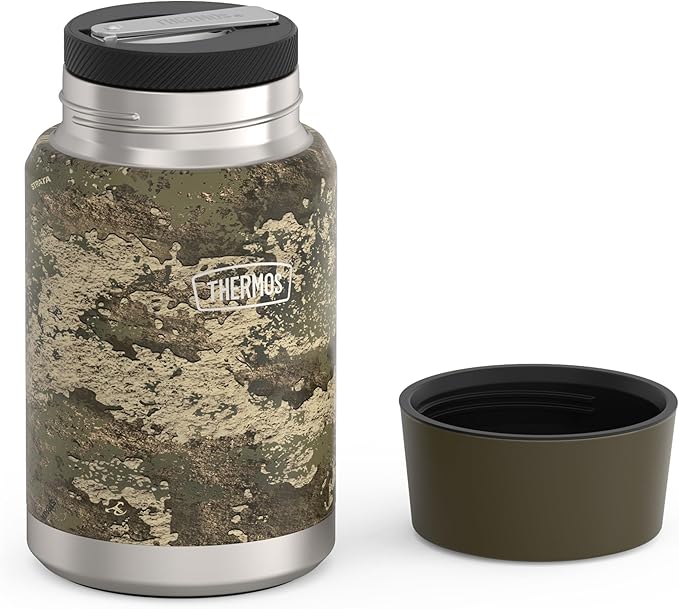 THERMOS, Stainless Steel Food Jar with Spoon, 24 Ounces, True Timber