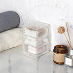 BTSKY 1 Pack Small Acrylic Storage Organizer with Drawers, 3-Layer Clear Desktop Organizer for Office Supplies Mini Storage Box with Drawers for Desk, Desktop Makeup Drawer Jewelry Storage Box