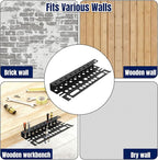 Screwdriver Organizer Wall Mount for Pliers, Screwdrivers, Garage Workshop Storage, Stores up to 43 Pliers or Small Tools, Ideal Gift for Men