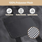 OTraki Mesh Laundry Bags 36 x 28 Inch Extra Large Travel Laundry Bag Backpack Heavy Duty Drawstring Dirty Clothes Laundry Mesh Wash Bag with Shoulder Straps Don't Drying, Melting 140-176℉ Black