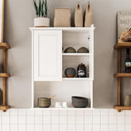 Medicine Cabinet, Over The Toilet Storage Cabinet, 24x30 Inch Bathroom Wall Storage Cabinet with 2 Door & Adjustable Shelves, Bathroom Cabinet Wall Mounted, for Laundry Room, Kitchen