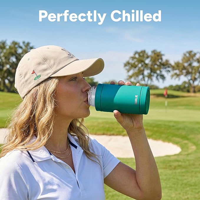 DUALIE 3 in 1 Insulated Can Cooler - 15+ Colors - Universal Size for 12 oz Cans, Slim Cans, and Bottles