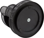Annova Mesh Desk Organizer Rotate with 5 Compartments Round Spinning Tidy Candy/Pen Holder Desk Accessories Office, Art Supply, Storage, Classroom, Home (Black)