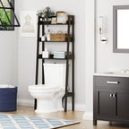 UTEX Over The Toilet Storage, 3-Tier Bathroom Shelves Over Toilet, Behind Toilet Bathroom Organizer (Espresso)