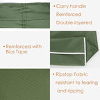 BeeGreen Green Reusable Grocery Bags Wholesale Moss Green Reusable Kitchen Bags Bulk Foldable-Machine Washable with Zipper Storage Pouch 50 Packs