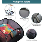 Collapsible Laundry Baskets, 90L Large Foldable Laundry Basket, Durable Mesh Pop Up Hampers for Laundry, Dirty Clothes Laundry Hamper for Bedroom, Bathroom, Dorm, Laundry Room, Travel, Camping Black