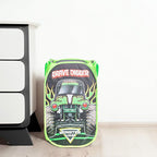 Jay Franco Monster Jam Grave Digger Pop Up Hamper - Mesh Laundry Basket/Bag with Durable Handles