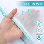 OTraki Mesh Laundry Bag for Delicates, 24 x 32 inch Large Mesh Delicates Bag for Washing Machine, Zippered Net Laundry Bag for Sweater Bed Sheet Blanket Toy College Dorm Don't Drying, Melting 140-176℉