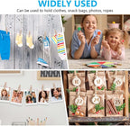 SenseYo 400 Pcs 1.9 Inch Wooden Clothespins Clips for Hanging Clothes, Craft, Home