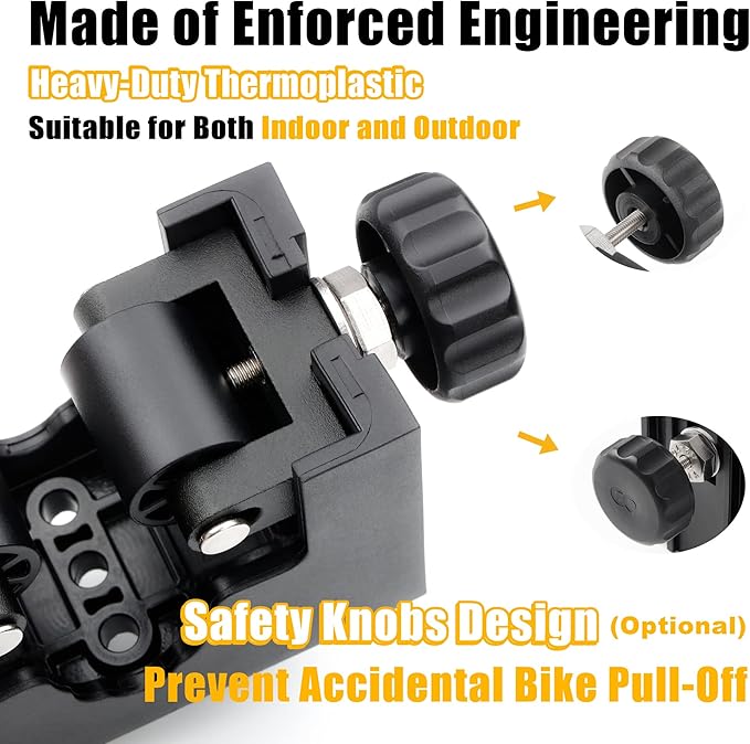 CyclingDeal Road Bike Bicycle Clip Storage Wall Mount Rack - Premium Quality Clip for Outdoor and Indoor - Safe & Secure for Road Hybrid Bikes - Store Bicycles in Garage or Home