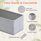 Lifewit Nursery Drawer Organizer for Clothes 16 Pack, Certified Child-safe Dresser Drawer Divider Storage Bins, Foldable Clothing Storage Basket for Baby Clothes/Underwear/Sock/Diaper in Closet