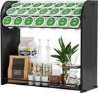 K Cup Pod Holder for Countertop – Pod Organizer & Coffee Bar Accessory for Home or Office, Easy to Assemble (Black)