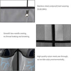 KEEPJOY Over The Door Shoe Organizer 2 Pack,Mesh Pockets Hanging Shoe Rack Over The Door,Shoe Storage Closet with 4 Hooks,Washable and Breathable Fabic,Large Size 57.5×12.6inch(Grey)
