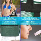 Mesh Shower Caddy Portable for College Dorm Room Essentials, 8-Pocket Large Shower Basket Tote Bag with 2 Handles for Toiletry, Bathroom, Beach, Camp, Gym